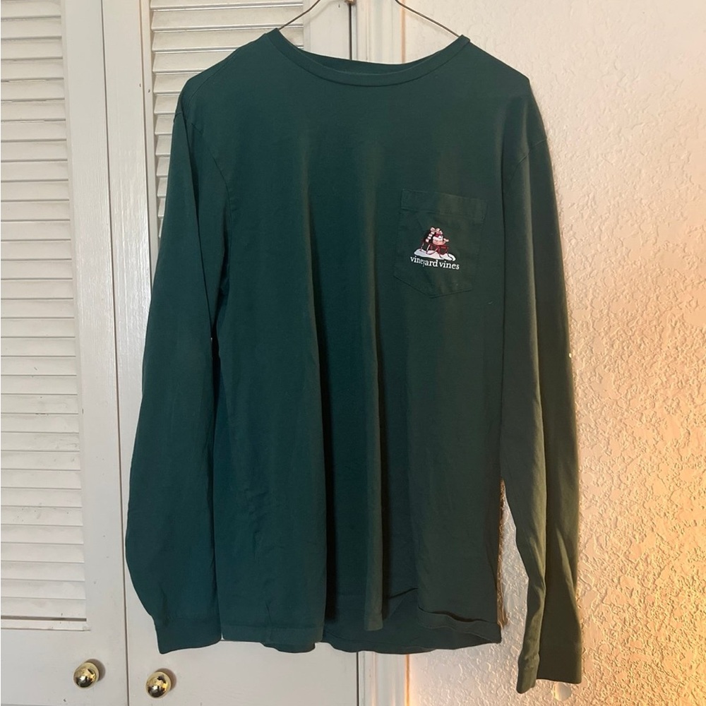 Men's Green Long Sleeve Shirt - Vineyard Vines